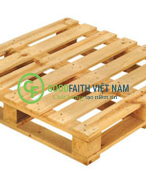 Pallet Gỗ Bốn Chiều Nâng Chân Liền