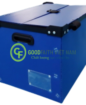 Thùng Nhựa Danpla Màu Xanh Tím Có Cài Card