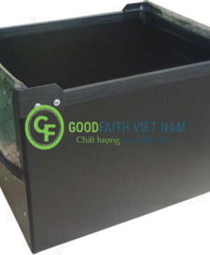 Thùng Nhựa Danpla ESD Chống Tĩnh Điện Có Nắp Vải