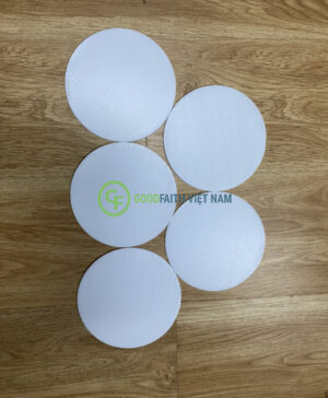 Tấm Nhựa Danpla tròn Màu Trắng Đục, đường kính 153mm (Cắt kích thước + màu theo yêu cầu)