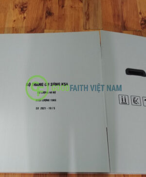 Thùng Nhựa Danpla Màu Ghi Nhạt Gập Dạng Carton 620x370x370x4mm