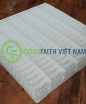 Vách Ngăn Danpla 6x17 Màu Trắng Đục 765x750x110x3mm