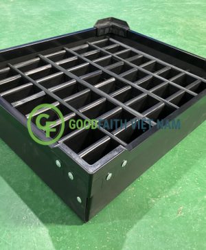 Khay danpla chống tĩnh điện có vách KT 470x400x95x8mm