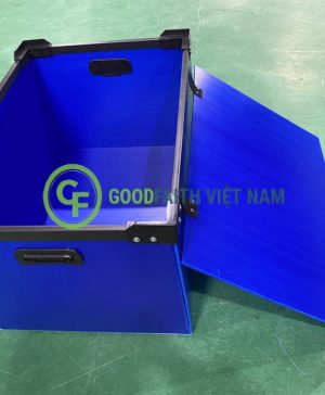 Thùng danpla có nắp KT 600x450x300x4mm